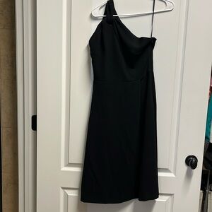 Black one shoulder dress